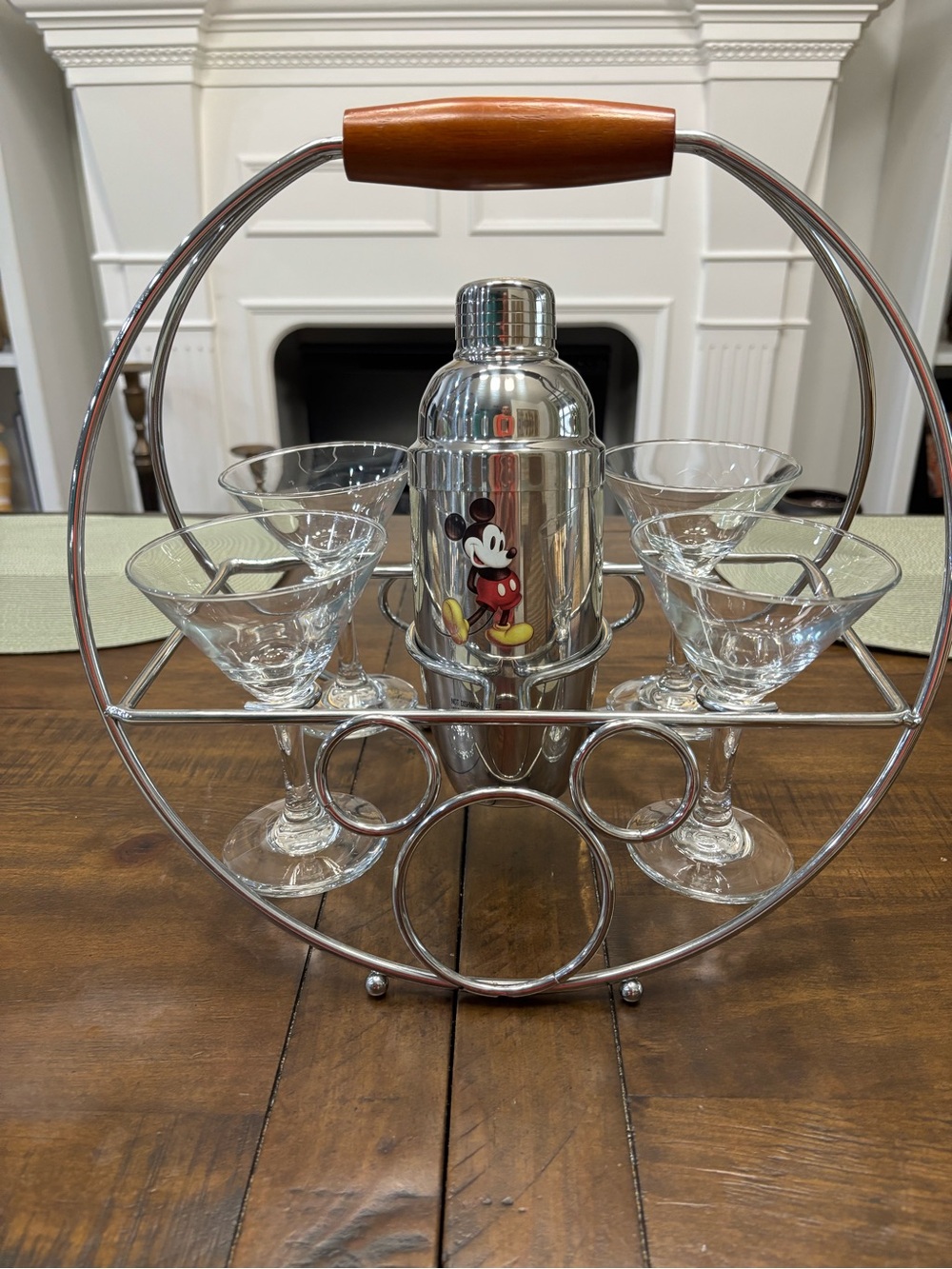 Disney Mickey Mouse martini Barware caddy set